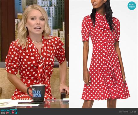 Kelly Ripa Pops in Michael Kors Polka Dot Dress for D23 Disney 